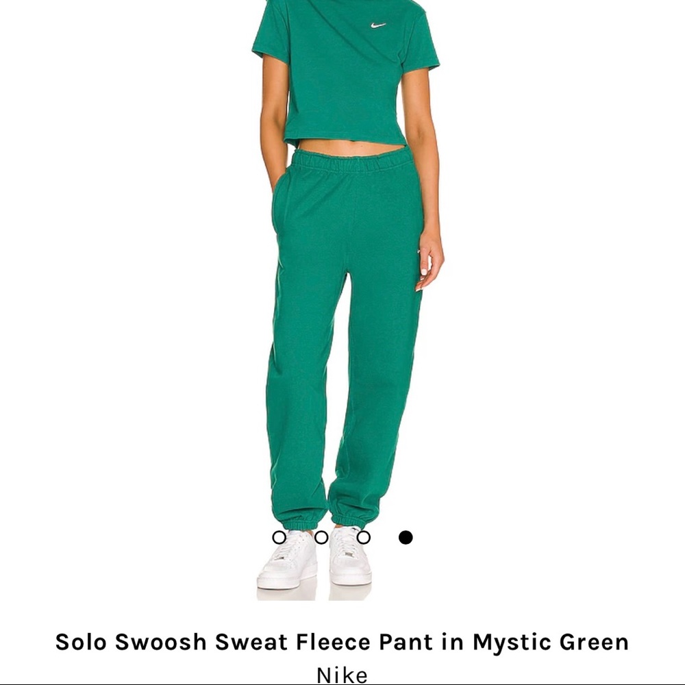 NIKE Solo Swoosh Sweat Fleece Pant in Mystic Green Size XS worn ONCE
